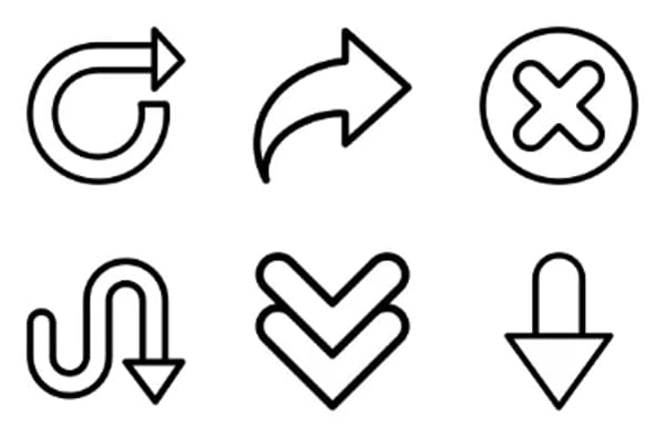 Iconos de flecha