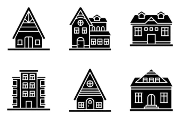 Type of Houses Icons