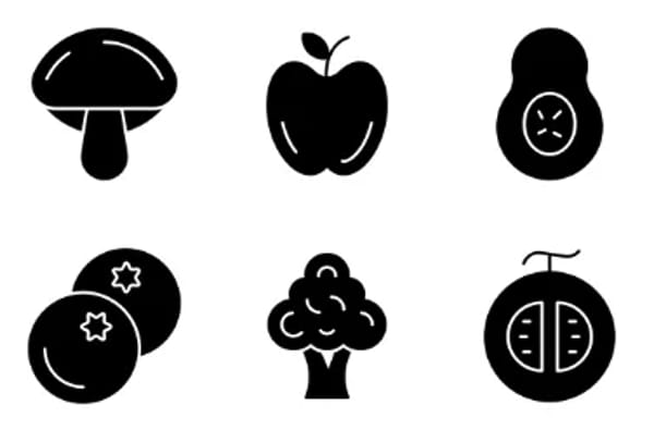 Fruit and Veggies Icons