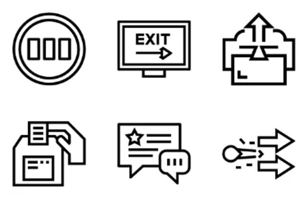 Website-Schnittstelle-Icons