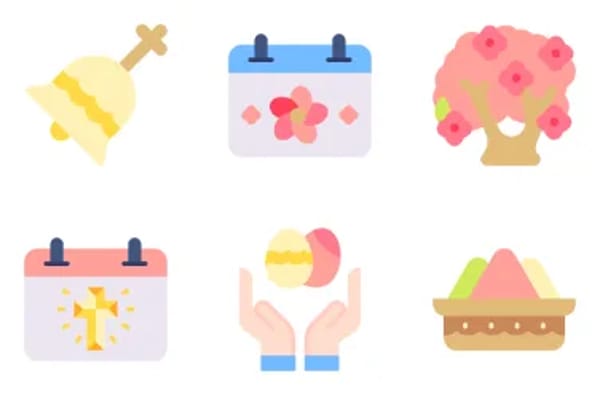 Events of Spring Icons