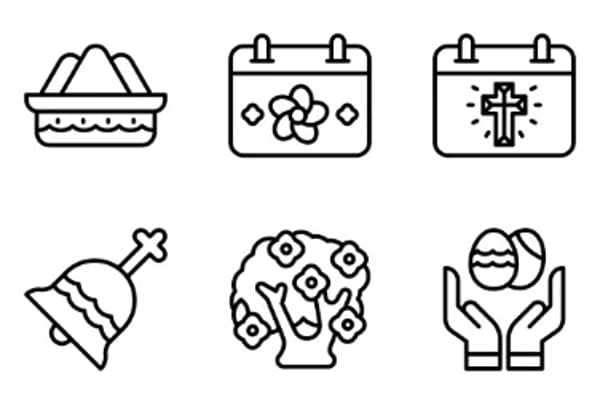 Events of Spring Icons