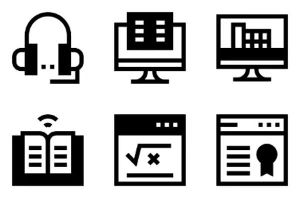 Online Learning Icons