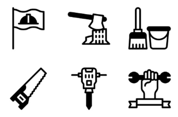 Labour Day Icons