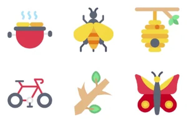 Frühling-Icons