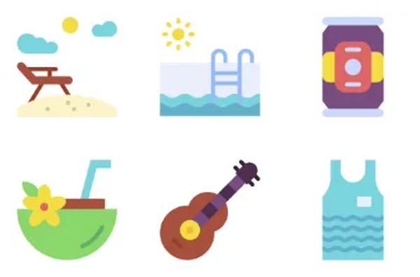 Summer Party Icons