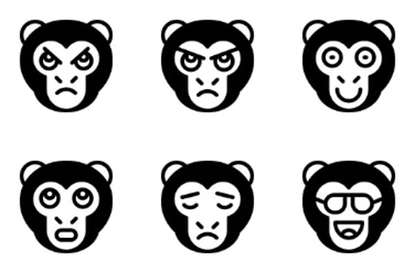 Monkey Emot Icons
