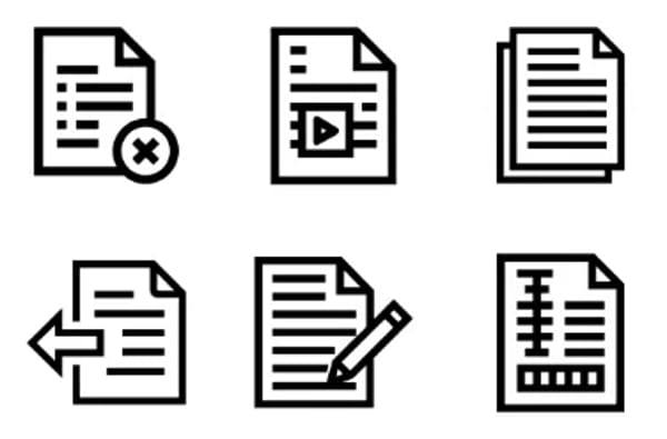 Iconos de File And Document