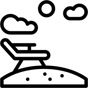 beach chair icon