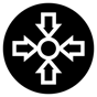 inward arrows icon