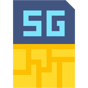 5g sim card icon