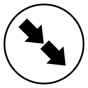 diagonal arrows icon