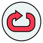 back arrow icon