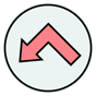 left arrow icon