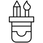 pencil holder icon
