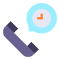 24/7 phone service icon