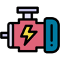 electric car engine icon