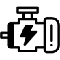 electric car engine icon