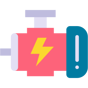electric car engine icon
