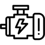 electric car engine icon