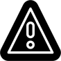 caution sign icon
