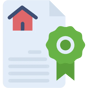 real estate certificate icon