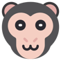 cute monkey icon