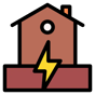 earthquake damage icon