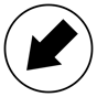diagonal arrow icon