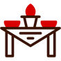 dinner table icon