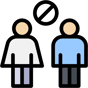 social distancing icon