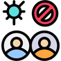 social distancing icon