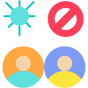 social distancing icon