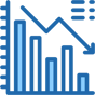 downward trend icon