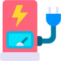 electric car charging station icon