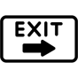 emergency exit icon