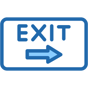 emergency exit icon