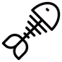 fish skeleton icon