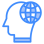 global thinking icon