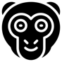 happy monkey icon