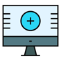 hospital computer icon