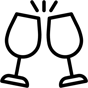 wine glasses icon