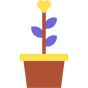 heart flower icon