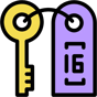 hotel key icon