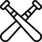 baseball bats icon