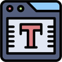 text icon