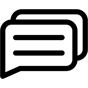 speech bubbles icon