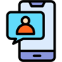 mobile messaging icon