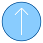 upward arrow icon