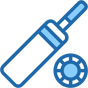 cricket bat icon
